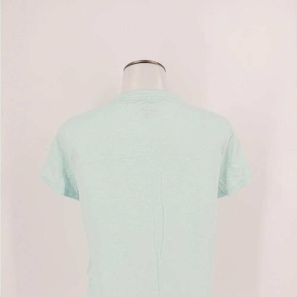 J. Crew Soft Mint V-Neck Tee